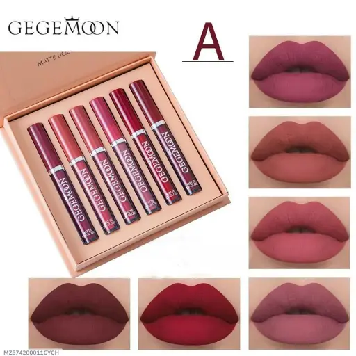 Long Lasting Liquid Matte Lipstick....Pack Of Six(6)
